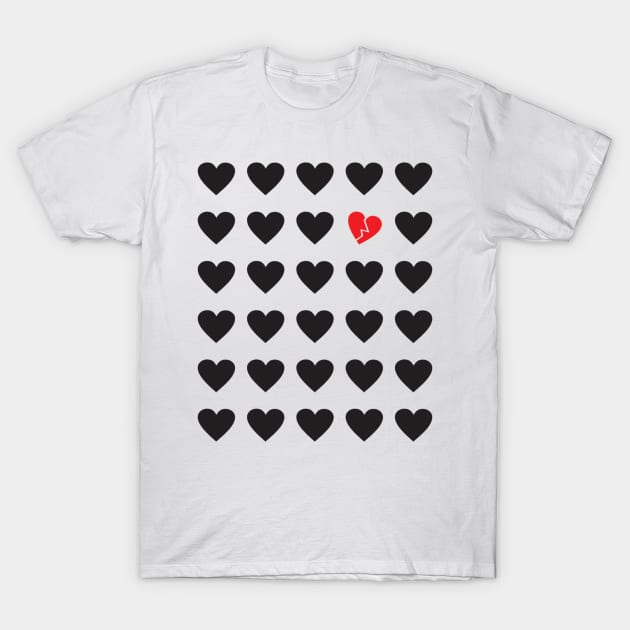 love outcast T-Shirt by somatosis